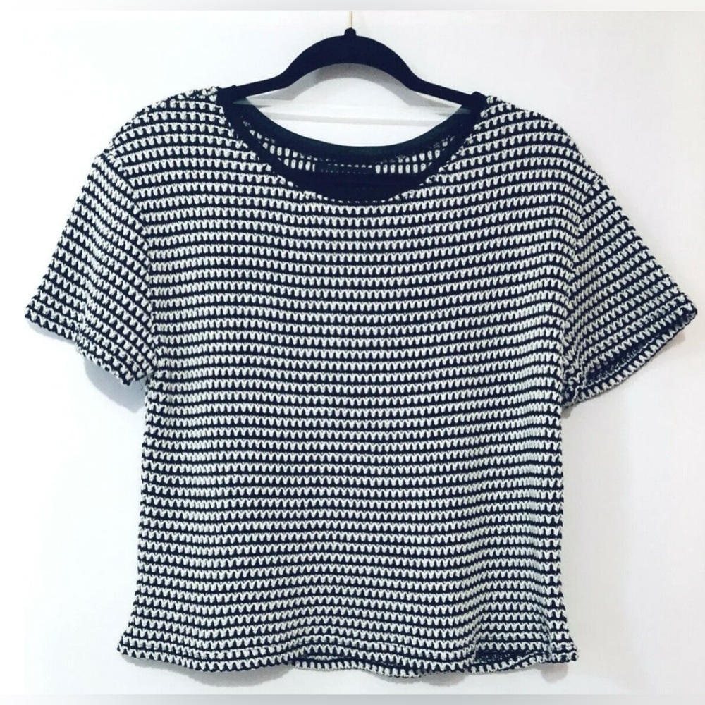 NWT SANCTUARY Women Waffle Knit Crop Sweater Size S